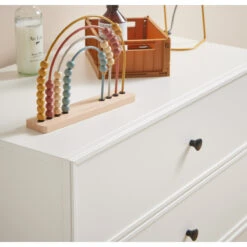 Bellamy Lumi White Babykamer: Ledikant/Juniorbed En Commode -Kleintje Wereld bellamy lumi white commode lubikomo 5 1