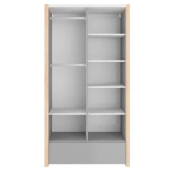 Bellamy Pinette Babykamer: Ledikant/Juniorbed, Commode En 2-Deurskast -Kleintje Wereld bellamy pinette 2 deurskast pibssz2d 3 1