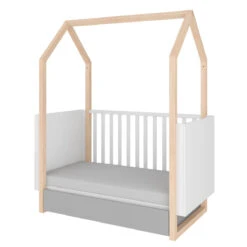 Bellamy Pinette Babykamer: Ledikant/Juniorbed En Commode -Kleintje Wereld bellamy pinette 70 x 140 160 cm ledikant juniorbed pibslo70 3 1