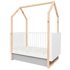 Bellamy Pinette Babykamer: Ledikant/Juniorbed En Commode -Kleintje Wereld bellamy pinette 70 x 140 160 cm ledikant juniorbed pibslo70 5 1