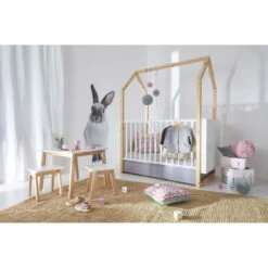 Bellamy Pinette Babykamer: Ledikant/Juniorbed En Commode -Kleintje Wereld bellamy pinette babykamer 03 1