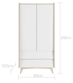 Bellamy So Sixty Babykamer: Ledikant/Juniorbed, Commode En 2-Deurskast -Kleintje Wereld bellamy so sixty 2 deurskast ssbisz2d 3 1