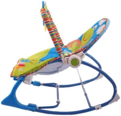 Eco Toys Blue Frog 0-18 Kg Wipstoel HC305580 -Kleintje Wereld blauwe infant to toddler wipstoel 1 1