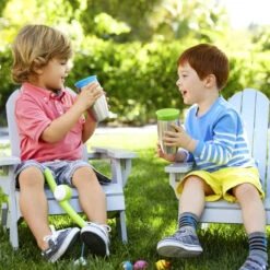 Munchkin Stainless Steel Miracle 360 Cup Roze Anti-Lek Beker 012370 Div -Kleintje Wereld blue stainless steel munchkin 1