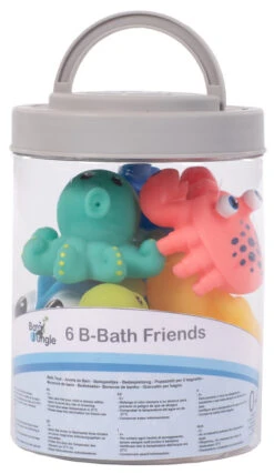 Bo Jungle B-Bath Friends 6 Stuks Badspeelgoed B900210 -Kleintje Wereld bo jungle b bath friends 6 stuks badspeelgoed b900210 1