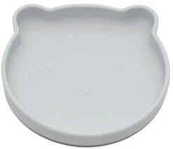 Bo Jungle B-Suction Bear Grijs Bord B500700