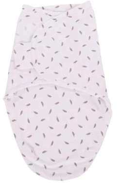 Bo Jungle B-Wrap Grey Feathers Small Wikkeldeken B172300