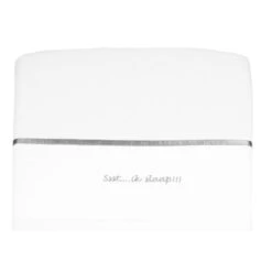 Briljant 'Ssst....Ik Slaap!!!' Zand 100 X 150 Cm Ledikantlaken -Kleintje Wereld briljant ssst 75 x 100 cm wieglaken 3 2