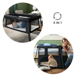 Kinderkraft Cami Black 3-in-1 Campingbed KLCAMI00BLK0000 -Kleintje Wereld cami sfeer 4 1