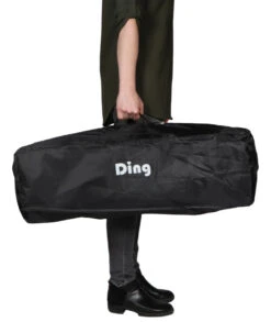 Ding Stripe Black Campingbed DI-271801 -Kleintje Wereld campingbedtas blackk