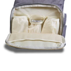 Cangaroo Amelia Donkergrijs Rugzak/Luiertas -Kleintje Wereld cangaroo amelia grijs rugzak luiertas 5 1