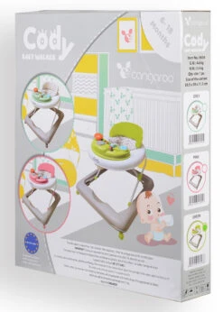 Cangaroo Baby Walker Cody Grey Loopstoel 3944 -Kleintje Wereld cangaroo baby walker cody grey loopstoel 3944 7
