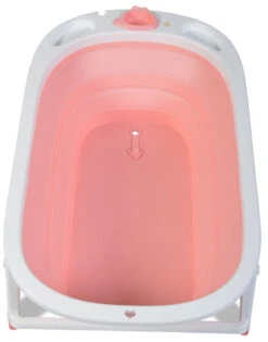 Cangaroo Carribean Pink Opvouwbaar Badje -Kleintje Wereld cangaroo carribean pink opvouwbare badkuip 3