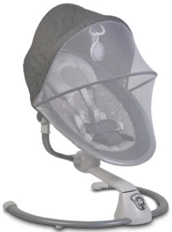 Cangaroo Cloud Grey Stars Swing Elektrische Babyschommel 48123 -Kleintje Wereld cangaroo cloud grey stars swing elektrische babyschommel 48123 3