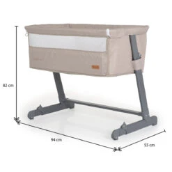 Cangaroo Connect Us Beige Wieg Aan Bed -Kleintje Wereld cangaroo connect us beige wieg aan bed 11