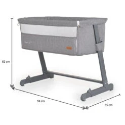 Cangaroo Connect Us Grey Wieg Aan Bed -Kleintje Wereld cangaroo connect us grey wieg aan bed 11