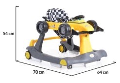 Cangaroo Daytonna Geel Loopstoel 109180 -Kleintje Wereld cangaroo daytonna geel loopwagen 109180 9