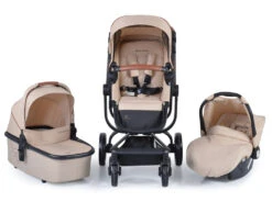 Cangaroo Ellada Beige 3-in-1 Combi Kinderwagen Incl. Autostoel -Kleintje Wereld cangaroo ellada beige 3 in 1 kinderwagen incl. autostoel 18