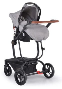 Cangaroo Ellada Grey 3-in-1 Combi Kinderwagen Incl. Autostoel -Kleintje Wereld cangaroo ellada grey 3 in 1 kinderwagen incl. autostoel 14