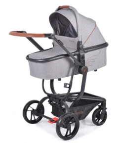 Cangaroo Ellada Grey 3-in-1 Combi Kinderwagen Incl. Autostoel -Kleintje Wereld cangaroo ellada grey 3 in 1 kinderwagen incl. autostoel 3 1