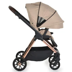Cangaroo Empire Beige 3-in-1 Kinderwagen Incl. Autostoel -Kleintje Wereld cangaroo empire beige 3 in 1 kinderwagen incl. autostoel 13