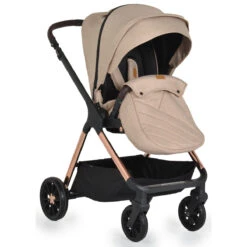 Cangaroo Empire Beige 3-in-1 Kinderwagen Incl. Autostoel -Kleintje Wereld cangaroo empire beige 3 in 1 kinderwagen incl. autostoel 8