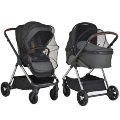 Cangaroo Empire Dark Grey 3-in-1 Kinderwagen Incl. Autostoel -Kleintje Wereld cangaroo empire dark grey 3 in 1 kinderwagen incl. autostoel 10