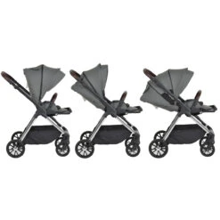 Cangaroo Empire Dark Grey 3-in-1 Kinderwagen Incl. Autostoel -Kleintje Wereld cangaroo empire dark grey 3 in 1 kinderwagen incl. autostoel 12
