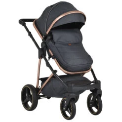Cangaroo Florence Black 3-in-1 Kinderwagen Incl. Autostoel 109997 -Kleintje Wereld cangaroo florence black 3 in 1 kinderwagen incl. autostoel 109997 6