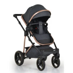 Cangaroo Florence Black 3-in-1 Kinderwagen Incl. Autostoel 109997 -Kleintje Wereld cangaroo florence black 3 in 1 kinderwagen incl. autostoel 109997 7