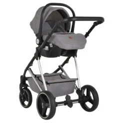 Cangaroo Florence Grey 3-in-1 Kinderwagen Incl. Autostoel 109996 -Kleintje Wereld cangaroo florence grey 3 in 1 kinderwagen incl. autostoel 109996 18