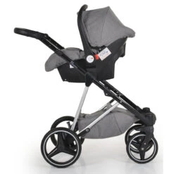 Cangaroo Florence Grey 3-in-1 Kinderwagen Incl. Autostoel 109996 -Kleintje Wereld cangaroo florence grey 3 in 1 kinderwagen incl. autostoel 109996 19
