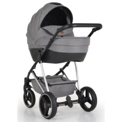 Cangaroo Florence Grey 3-in-1 Kinderwagen Incl. Autostoel 109996 -Kleintje Wereld cangaroo florence grey 3 in 1 kinderwagen incl. autostoel 109996 4