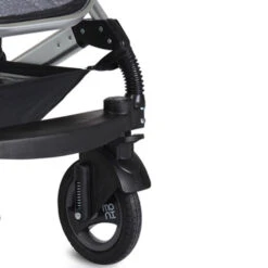 Cangaroo Gala Steel Grey 3-in-1 Combi Kinderwagen Incl. Autostoel -Kleintje Wereld cangaroo gala black leather 3 in 1 combi kinderwagen incl autostoel 3