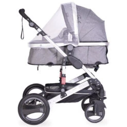 Cangaroo Gala Dark Grey/Silver 3-in-1 Combi Kinderwagen Incl. Autostoel. -Kleintje Wereld cangaroo gala dark grey silver 2 in 1 combi kinderwagen incl tas 11 1 1