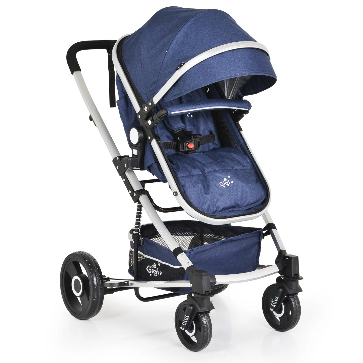 Cangaroo Gigi Denim 3-in-1 Combi Kinderwagen Incl. Autostoel 15 Cangaroo Gigi Denim 3-in-1 Combi Kinderwagen Incl. Autostoel - Afbeelding 13