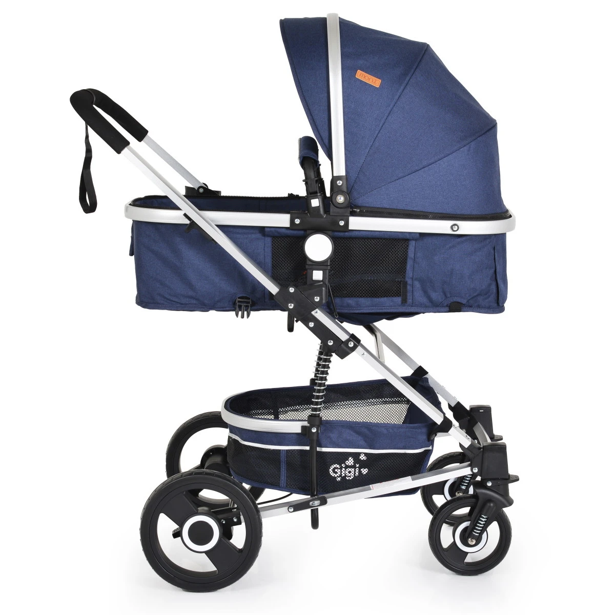 Cangaroo Gigi Denim 3-in-1 Combi Kinderwagen Incl. Autostoel 5 Cangaroo Gigi Denim 3-in-1 Combi Kinderwagen Incl. Autostoel - Afbeelding 3