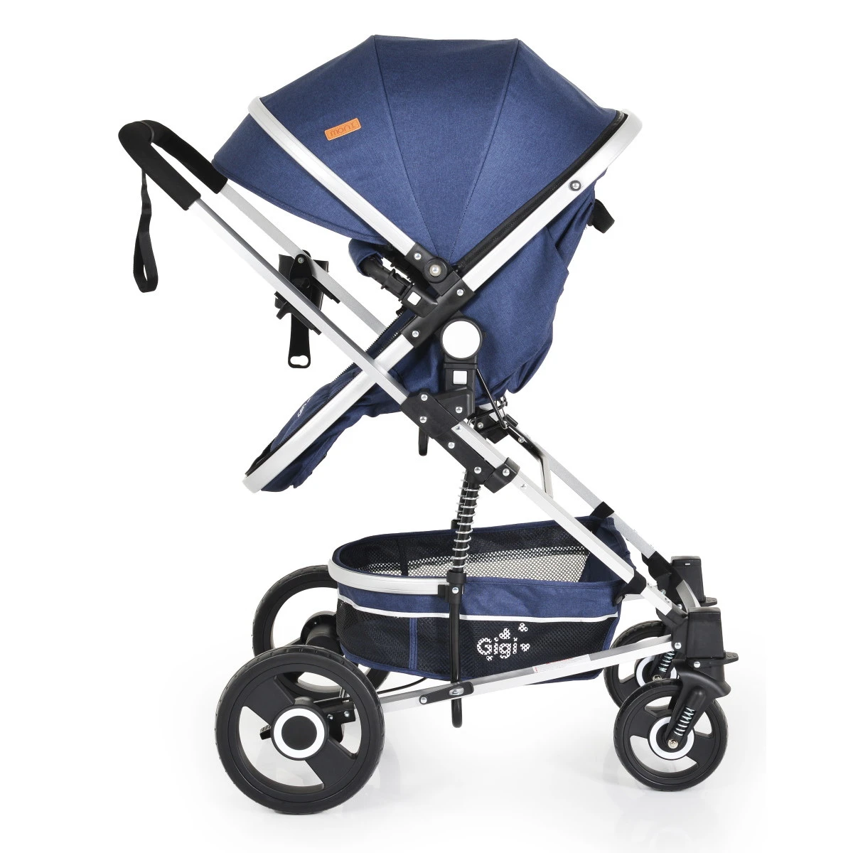Cangaroo Gigi Denim 3-in-1 Combi Kinderwagen Incl. Autostoel 9 Cangaroo Gigi Denim 3-in-1 Combi Kinderwagen Incl. Autostoel - Afbeelding 7