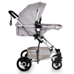 Cangaroo Gigi Light Grey 3-in-1 Combi Kinderwagen Incl. Autostoel -Kleintje Wereld cangaroo gigi light grey 3 in 1 combi kinderwagen 12