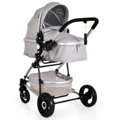 Cangaroo Gigi Light Grey 3-in-1 Combi Kinderwagen Incl. Autostoel -Kleintje Wereld cangaroo gigi light grey 3 in 1 combi kinderwagen 5