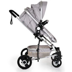 Cangaroo Gigi Light Grey 3-in-1 Combi Kinderwagen Incl. Autostoel -Kleintje Wereld cangaroo gigi light grey 3 in 1 combi kinderwagen 9