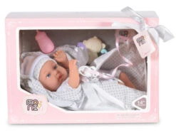 Cangaroo Grijs 36cm Pop 8553 -Kleintje Wereld cangaroo grijs 36cm pop 8553