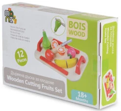 Cangaroo Houten Fruit Snij Set 4306 -Kleintje Wereld cangaroo houten fruit snij set 4306 4