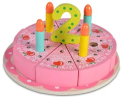 Cangaroo Houten Happy Birthday Speelgoed Taart 4223N -Kleintje Wereld cangaroo houten happy birthday speelgoed taart 4223n 4