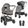 Cangaroo Hydra Grey 2-in-1 Kinderwagen Incl. Adapter