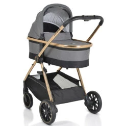 Cangaroo Hydra Grey 2-in-1 Kinderwagen Incl. Adapter -Kleintje Wereld cangaroo hydra grey 2 in 1 kinderwagen incl. adapter 2