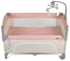 Cangaroo Indiana Pink Campingbed -Kleintje Wereld cangaroo indiana pink campingbed 5