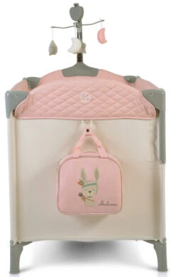 Cangaroo Indiana Pink Campingbed -Kleintje Wereld cangaroo indiana pink campingbed 6