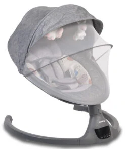 Cangaroo ISwing Dark Grey Babyschommel 8109 -Kleintje Wereld cangaroo iswing dark grey babyschommel 8109 2