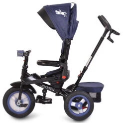 Cangaroo Jockey Trike Grey Stars Driewieler Met Duwstang En Zonnekap -Kleintje Wereld cangaroo jockey trike driewieler met duwstang en zonnekap 31